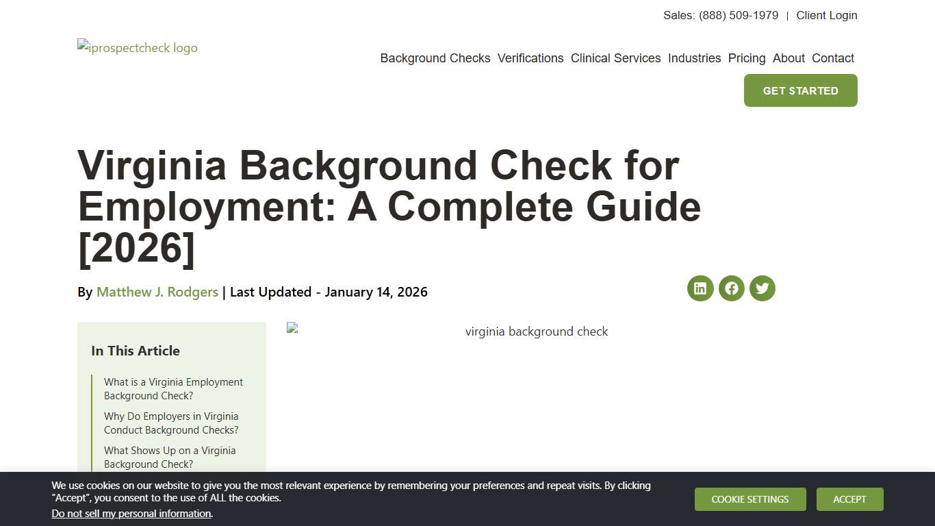 Virginia Background Check for Employment: A Complete Guide [2026]