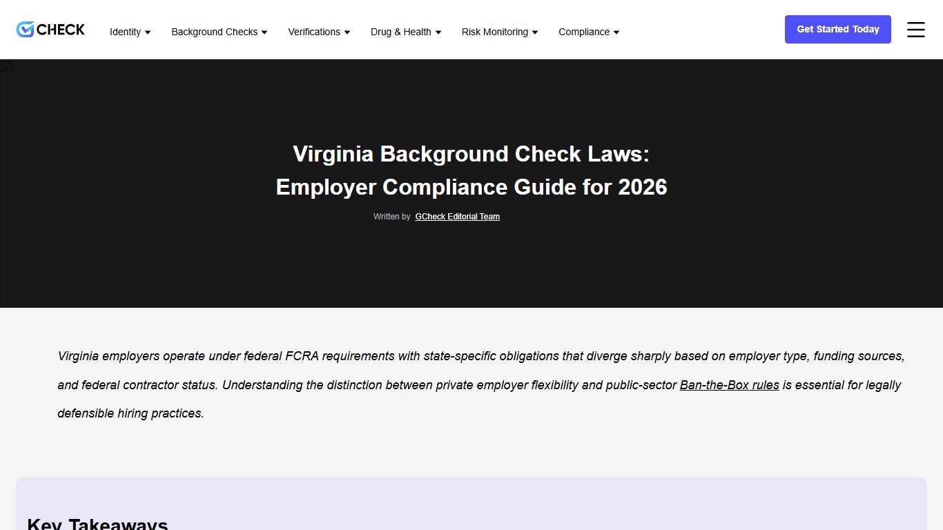 Virginia Background Check Laws in 2026: What You Need to Know